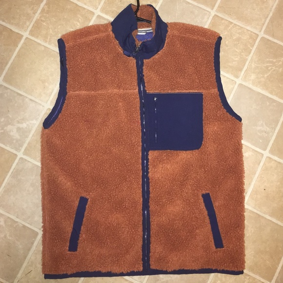 Mens Authentic Lucky Brand Shearling Vest (Size M)
