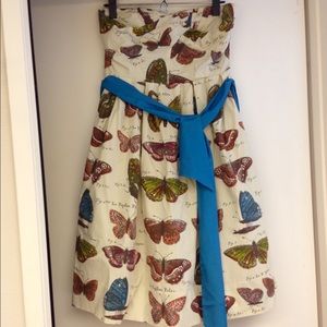 Butterfly strapless dress from Anthropologie, 8