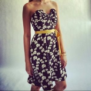 Elephant print strapless dress from Anthropologie