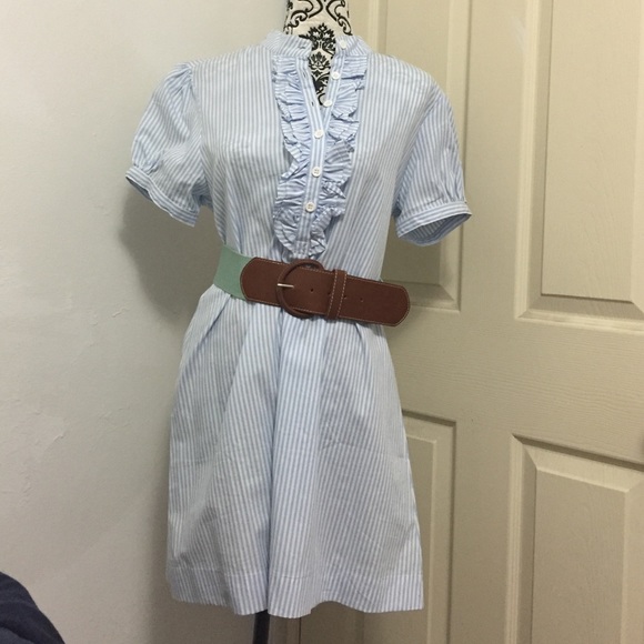 Blue striped dress/tunic