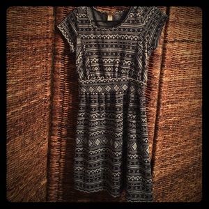 Knit blue dress