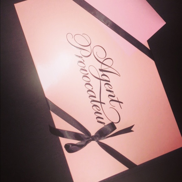 Agent provocateur purple and pink lace bra