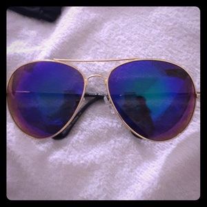 Ray ban style, aviator midnight blue sunglasses