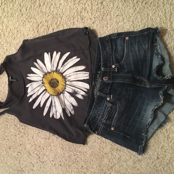 AE cut off shorts