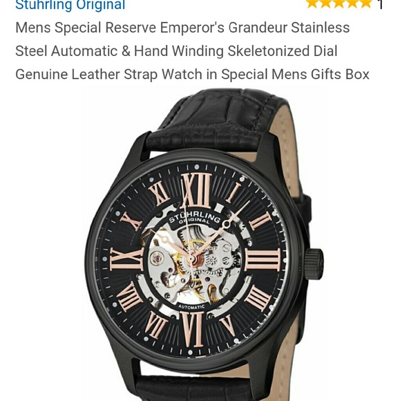 Mens Stuhrling Original Reserve Emperor's  Watch - Picture 2 of 4