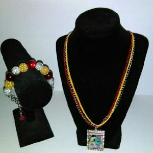 Bedazzle Pearls Necklace Set