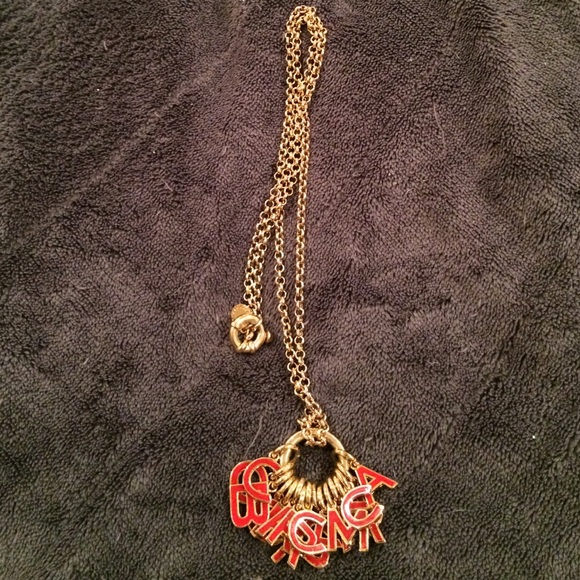 Marc by Marc Jacobs Gold and Red Necklace