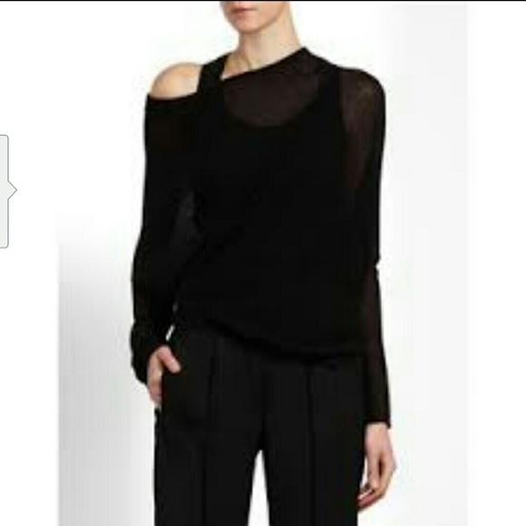 BCBG MAXAZARIA "Karlie" asymmetrical sweater