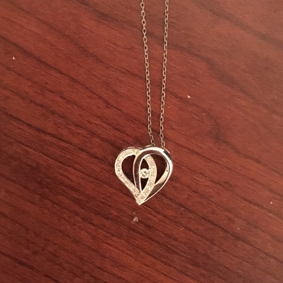 Diamond heart necklace