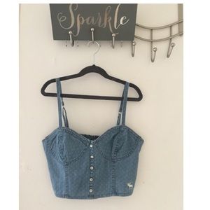 Super cute Jean Crop Top - very comfortable