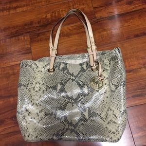 Michael Kors faux skin handbag