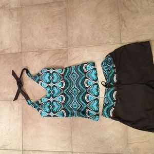 ATHLETA tankini/shorts swimsuit
