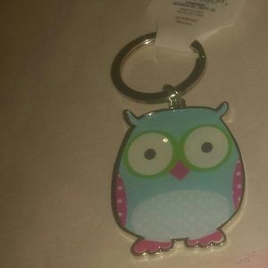 New - Colorful owl keychain