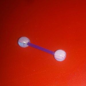 Brand New - Purple and Blue Tongue Ring