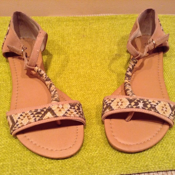 Aztec Print Sandals