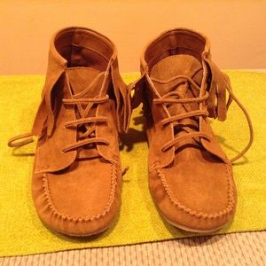 Moccasin Fringe Booties