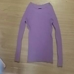 Purple long sleeve shirt