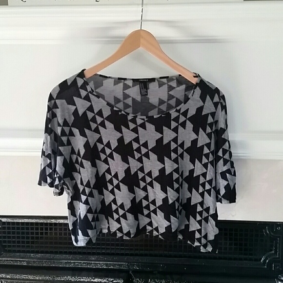 Patterned Crop Top