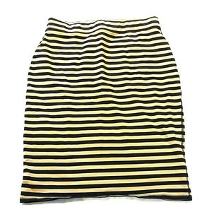 Tan and black Jersey Skirt