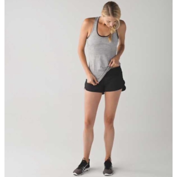 Lululemon speed shorts-black size 4-like new!