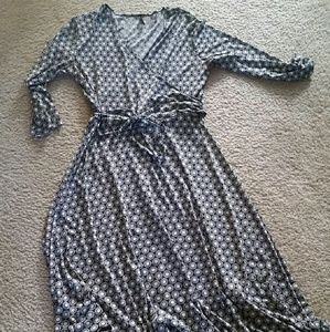 Faux wrap dress