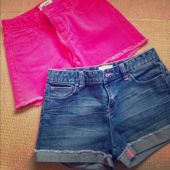 NWOT Girls Old Navy Pink Denim Short