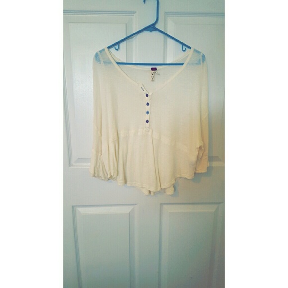Free People cream top