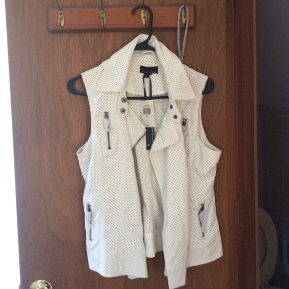 White perforated vest