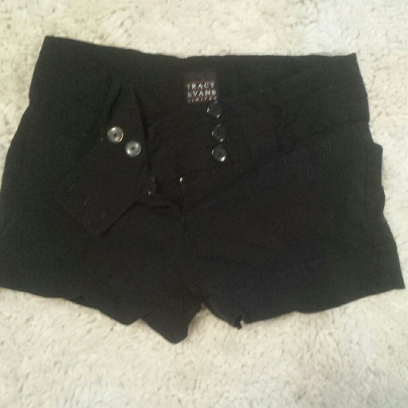 Tracy Evans black shorts