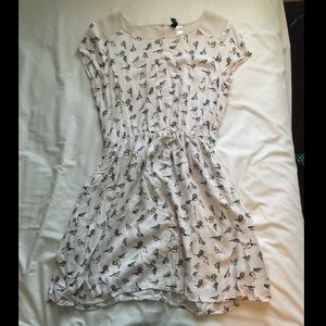 H&M Pink/Cream bird dress
