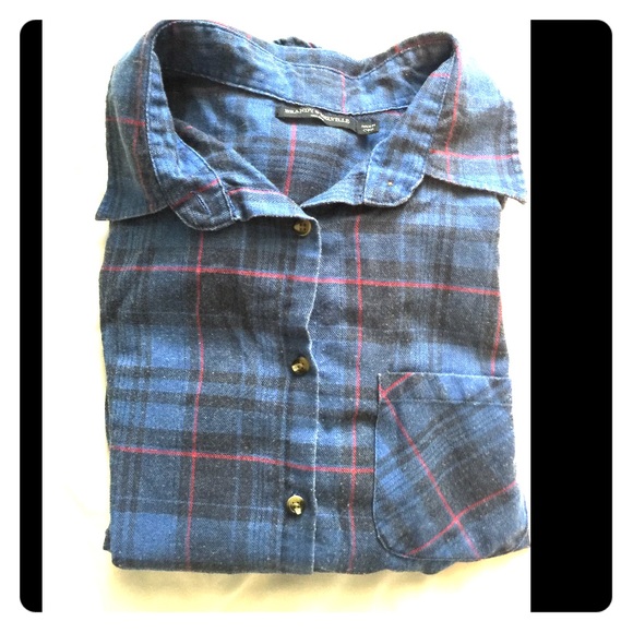 Brandy Melville blue flannel