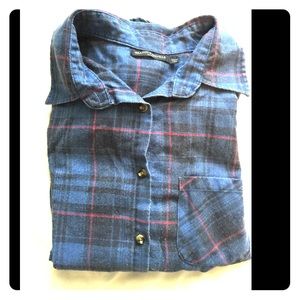 Brandy Melville blue flannel