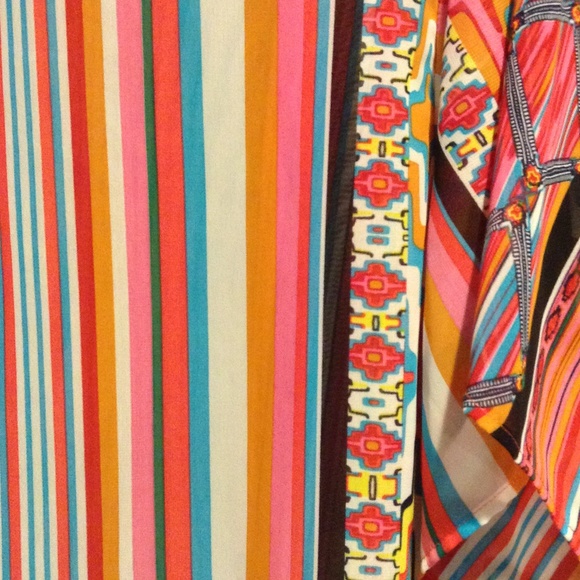 Colorful Striped Boho Coachella Festival Kimono - Picture 6 of 8