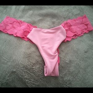 Pinkini thong lace waist bottom