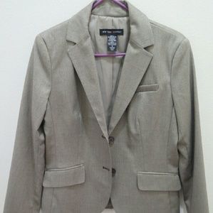 Metallic tan blazer
