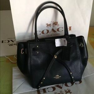 brand new coach black handbag