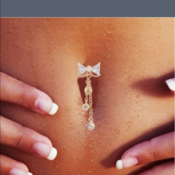 Bow belly ring
