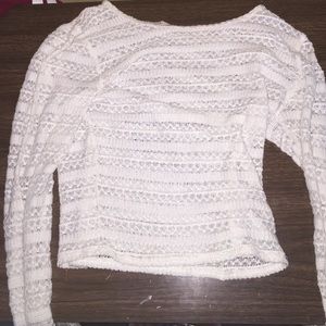 white crop top