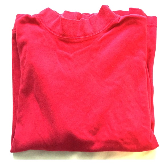 Red oversized mini turtleneck