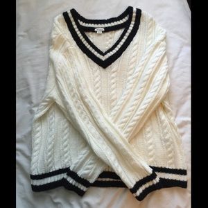 Garage V-Neck Sweater NWOT