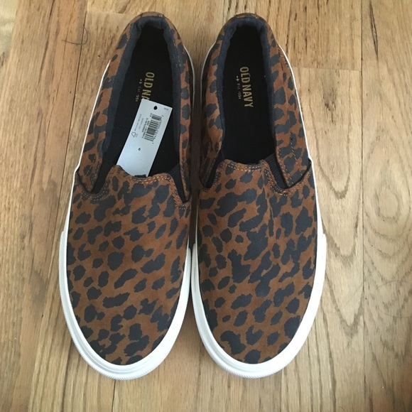 Leopard print canvas shoes Old Navy