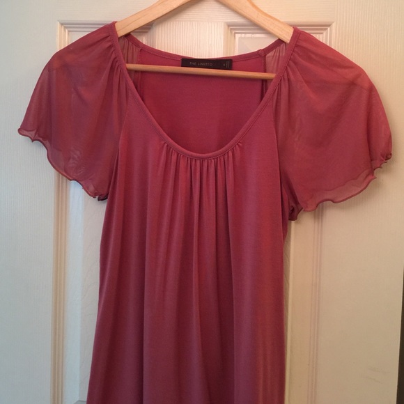 The Limited dark pink blouse