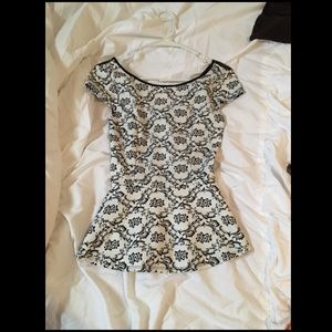 White and black dress shirt