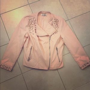 Pleather jacket w/ studs