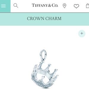 Tiffany & CO. Crown Charm. Authentic