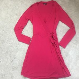 Knee length wrap dress