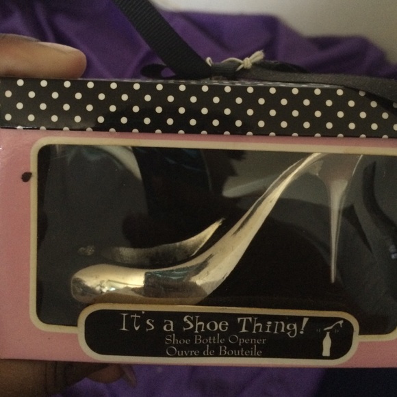 Shoe bottle opener