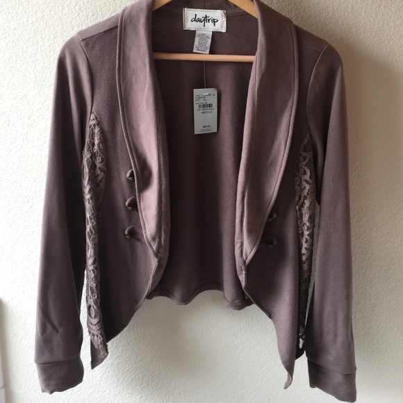 Taupe Lace Blazer