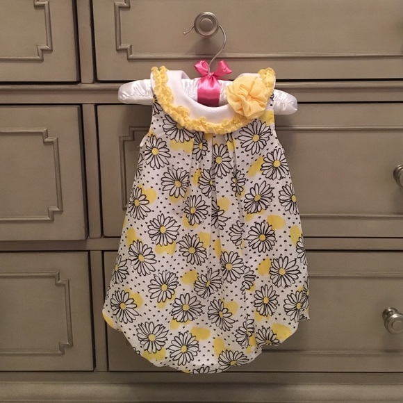 Baby girl "bubble" romper 9 months