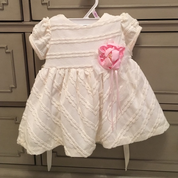 Baby girl ivory dress size 3-6 months